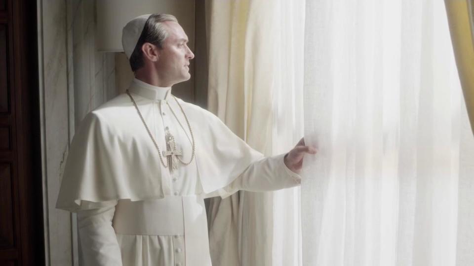 A still from the series The New Pope