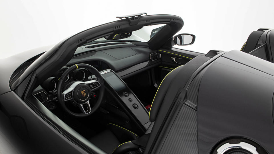 The supercar features a lightweight Alcantara interior trim. - Credit: Dirk de Jager/RM Sotheby's