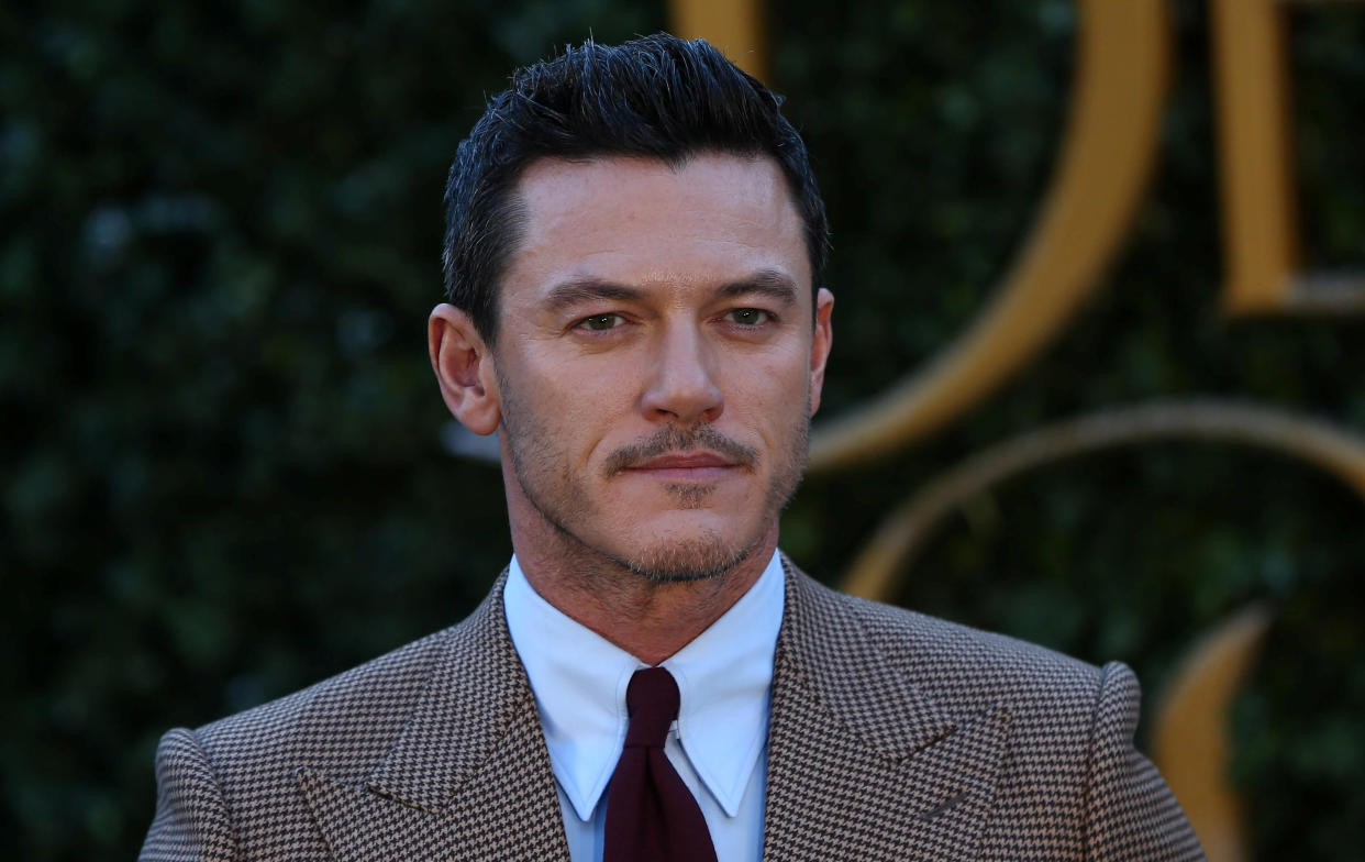 Luke Evans stripped down to celebrate Pride. (Photo: REUTERS/Neil Hall)