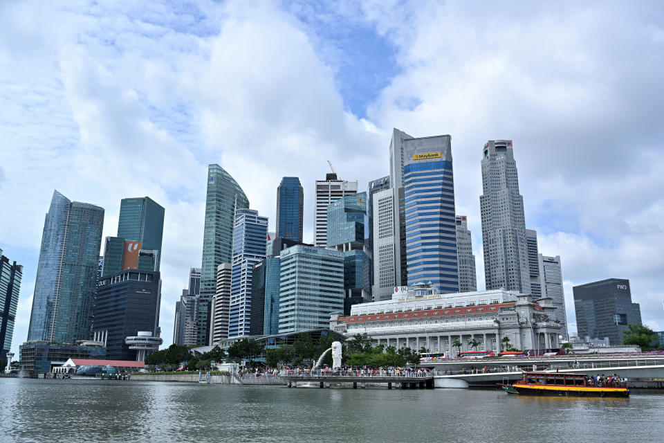 A view of the skyline in Singapore, January 27, 2023.