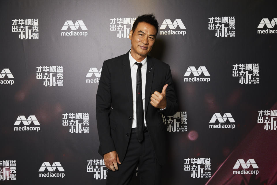 Simon Yam at Star Search 2019. (PHOTO: Mediacorp)