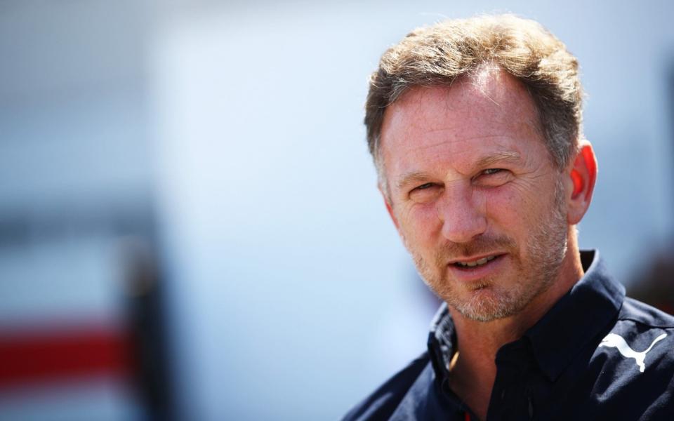 Red Bull Racing Team Principal Christian Horner talks to the media in the Paddock during practice ahead of the F1 Grand Prix of Hungary at Hungaroring on July 30, 2021 in Budapest, Hungary - Mark Thompson/Getty Images