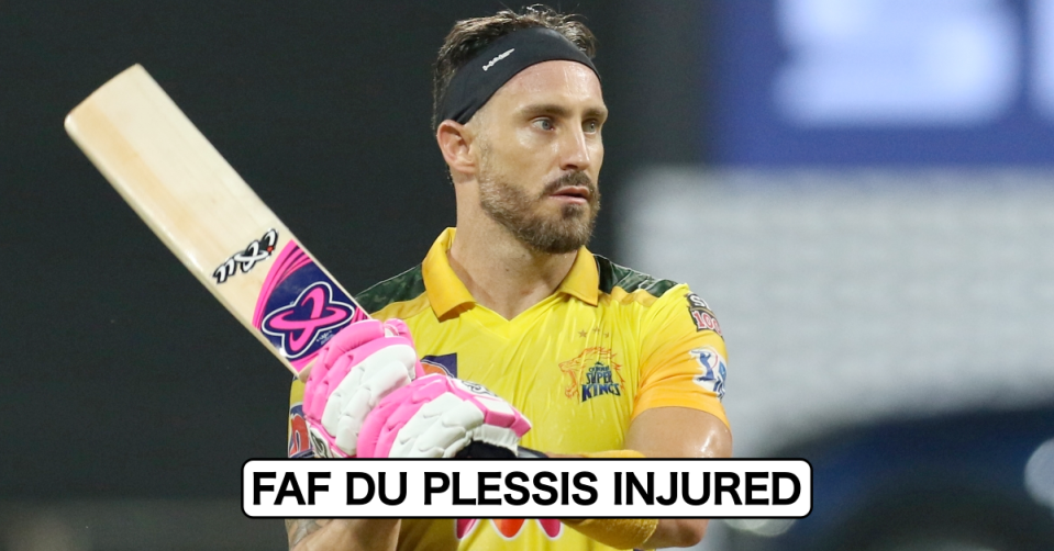 IPL 2021: Massive Blow For CSK As Faf du Plessis Gets Injured Ahead Of UAE Leg