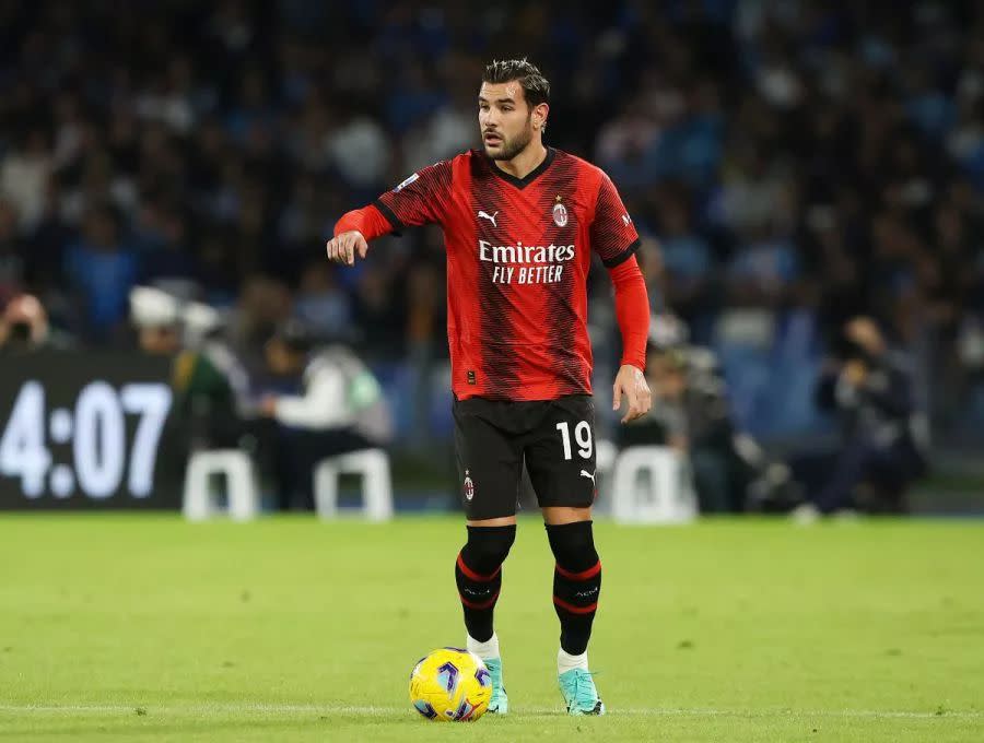 Theo Hernandez playing for AC Milan.