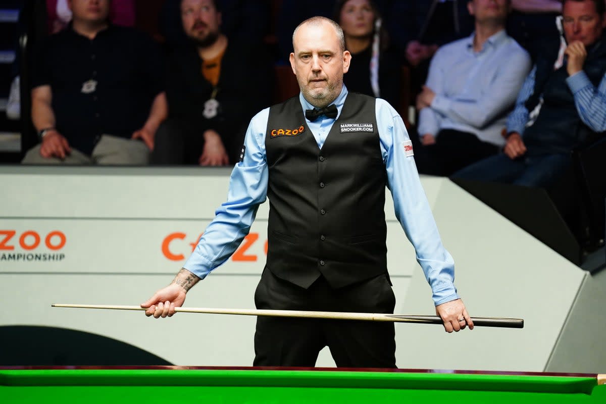 Mark Williams cruised to victory over Jimmy Robertson (Mike Egerton/PA) (PA Wire)