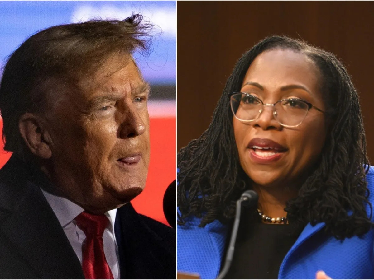 Trump attacked Ketanji Brown Jackson for being 'disrespectful' to GOP senators w..