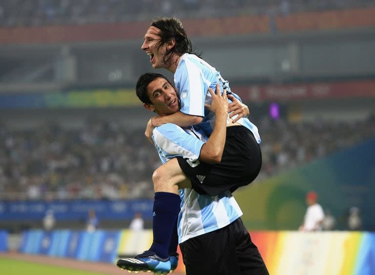 Con Lionel Messi y Ángel Di María la Argentina se consagró en los Juegos Olímpicos de 2008