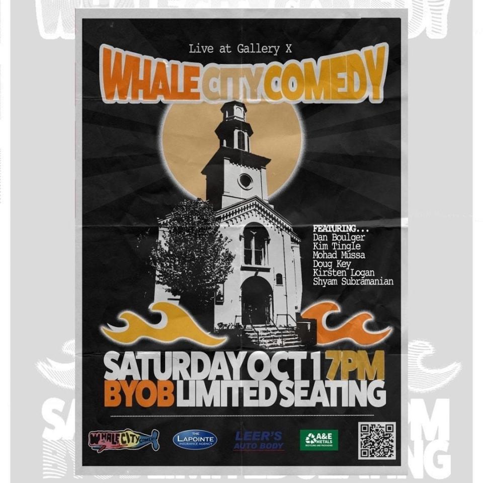 Whale City Comedy hosts their next event on Oct. 1.