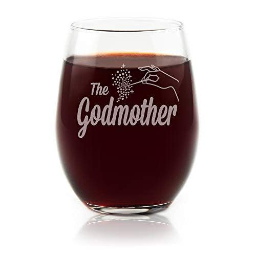 15) "The Godmother" Wine Glass