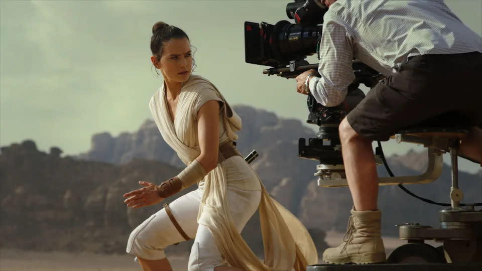 Daisy Ridley als Rey in „Star Wars: Der Aufstieg Skywalkers“ (Lucasfilm/Disney)
