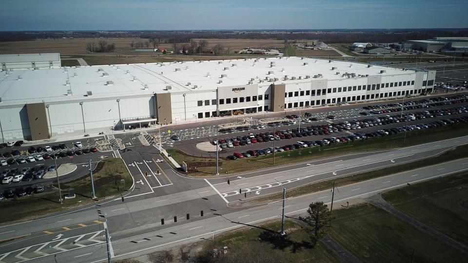 The Amazon distribution center in West Jefferson is shown in this file photo.