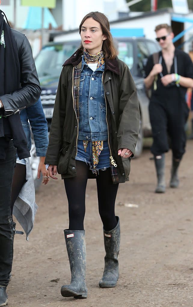 Alexa Chung at Glastonbury, 2015