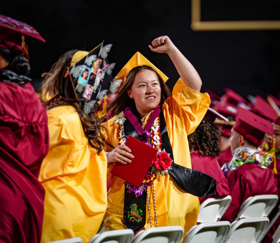 Over 300 Barstow High School Aztecs turned tassels during the school’s annual commencement ceremony on Thursday, June 1, 2023 at BHS’ Langworthy Field.