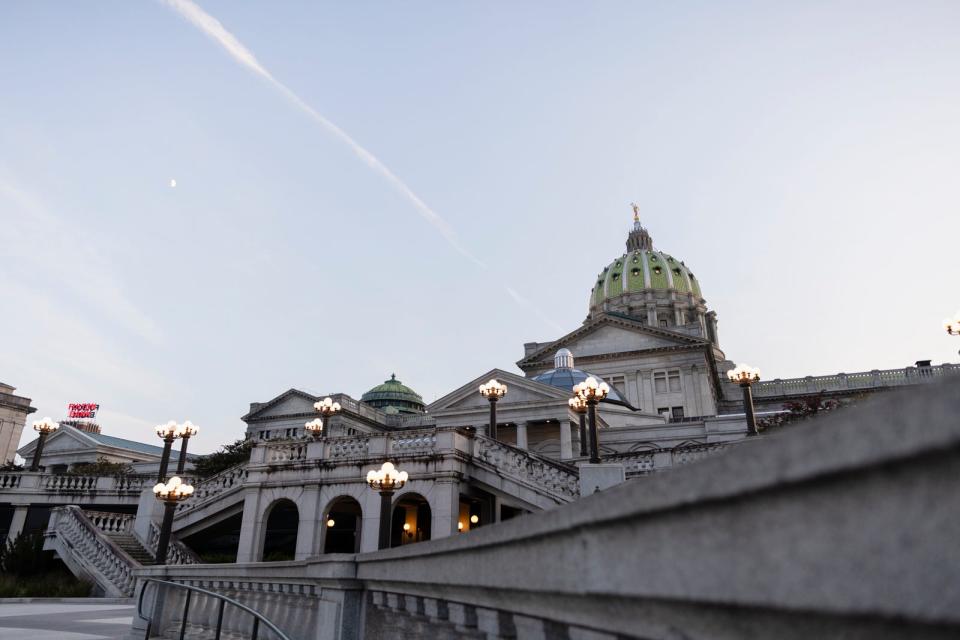 Pennsylvania State Capitol building in Harrisburg.