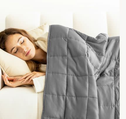 Luna classic cooling cotton weighted blanket