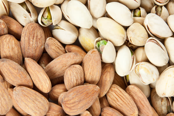 Almond and pistachios
