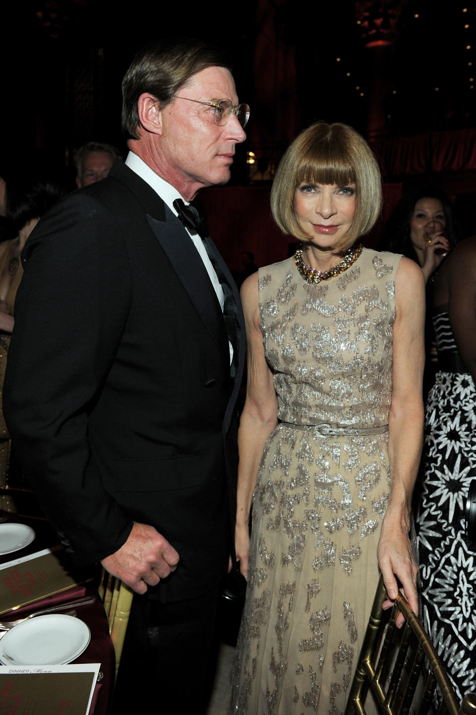 Anna Wintour with her second husband, Shelby Bryan at the New York Gala in 2011. (Getty Images)