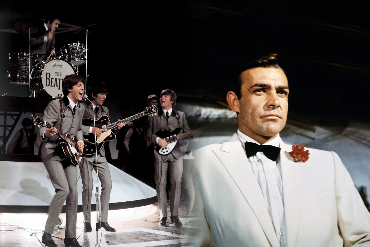 The Beatles; James Bond Photo illustration by Salon/Getty Images