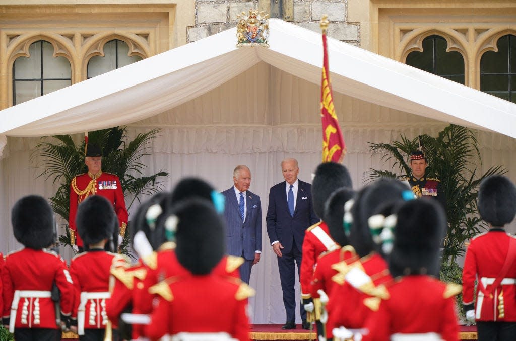 King Charles and Joe Biden at Windsor Castle