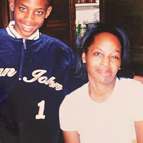 <p>Travis Scott Instagram</p> Travis Scott and his mother Wanda Webster.