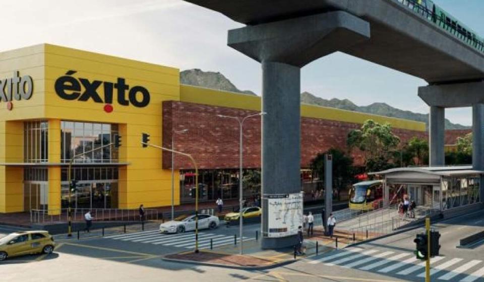 Así quedaría la estación de TransMilenio Marly integrada con el metro de Bogotá. Foto: Empresa Metro de Bogotá.