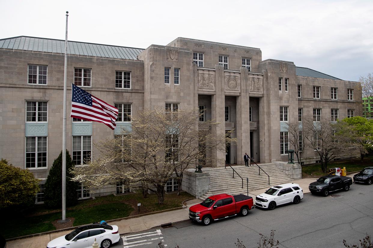 The Federal Courthouse March 31, 2023 in Asheville.