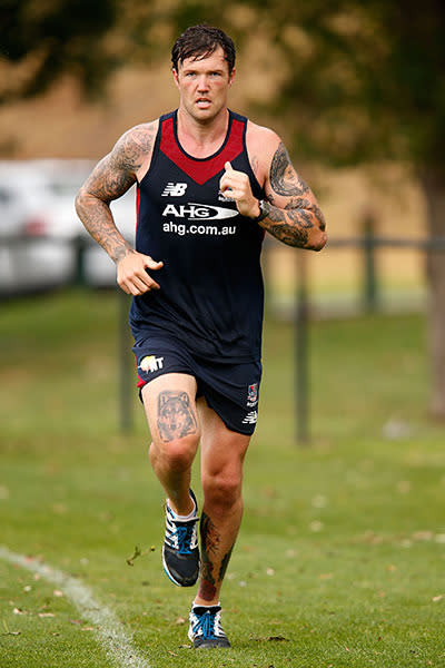 Melbourne's Mitch Clark retired from the AFL as he fights an ongoing battle with depression. lark debuted for the Lions in 2006 and played 82 games for them before heading to the Demons. He ends his career with 97 games and 97 goals to his name.