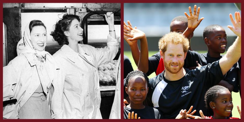 A Look Back at Queen Elizabeth, Prince Harry, and More Royals on Their Visits to South Africa