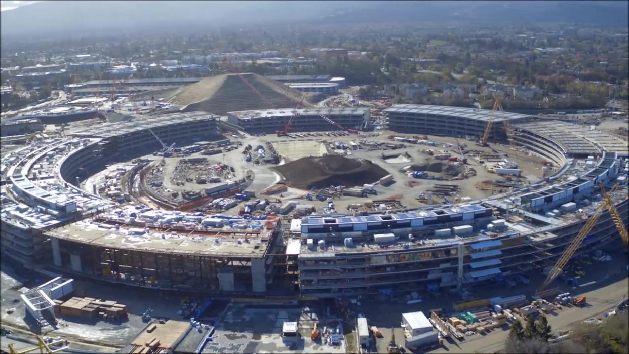 Drone Captures Stunning Footage of Apple's New Campus