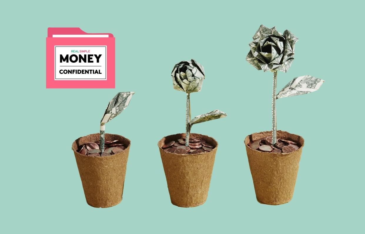 money roses growing