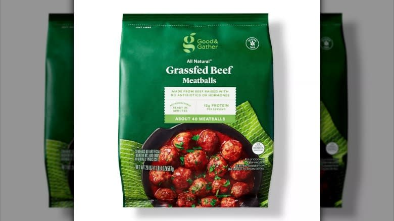 Bag of Good & Gather All Natural Grass fed Beef Meatballs