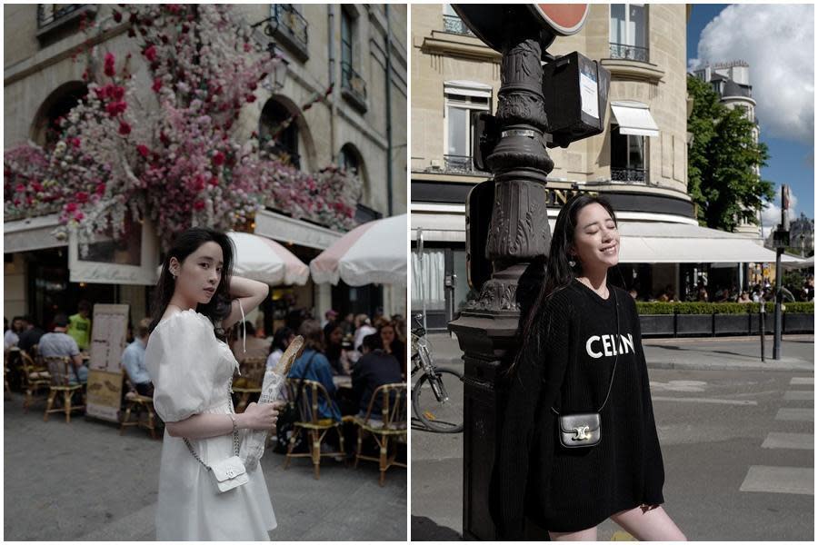 歐陽妮妮解封出國，在巴黎拍了許多美照。（翻攝自niniouyang IG）