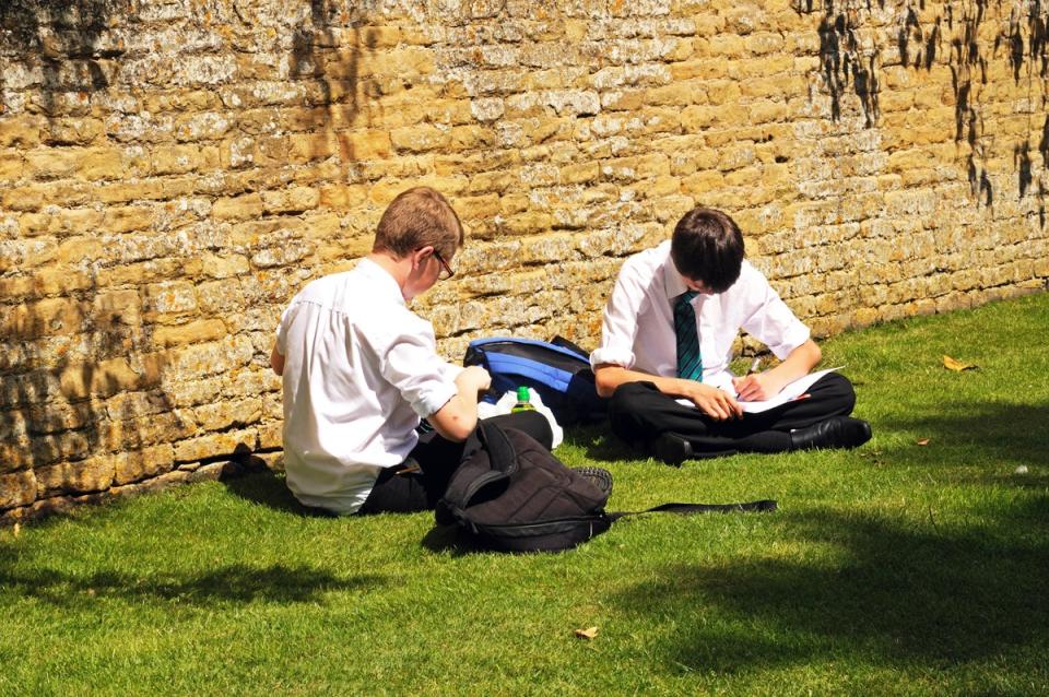 A growing number of schools across England have announced they will be finishing the final school days early to protect both students and staff (Getty Images)