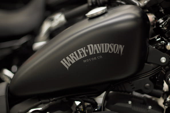 <p><b>12. Harley-Davidson</b></p>Harley-Davidson has a brand value of $3,857 million. The brand is known to have attracted loyal brand community. Harley-Davidson motorcycles have long been associated with the sub-cultures of the biker, motorcycle clubs, and outlaw motorcycle clubs.<p>(Photo: Getty Images)</p>
