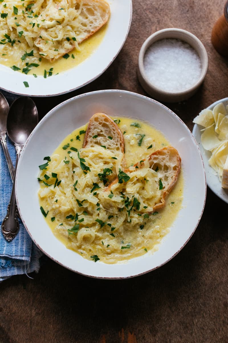 Fried Water (Onion Egg Drop Soup)