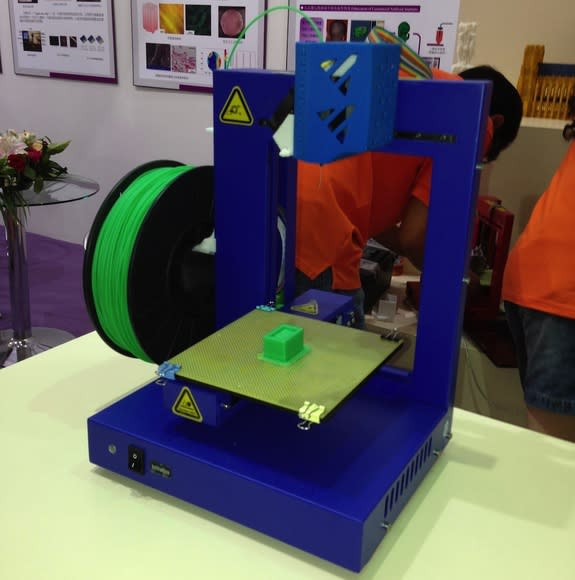 The UP! 3D printer, billed as the "Micro Factory for Anyone Anywhere Anytime." The UP! is sold by PP3DP, a subsidiary of Delta Micro Factory Corporation, and costs about $1,500.