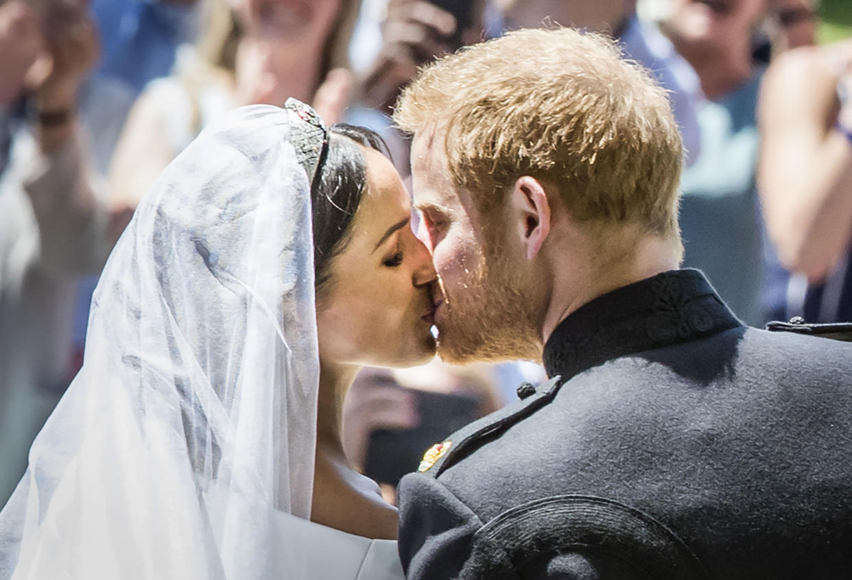 A body language expert reveals everything about Prince Harry and Meghan Markle’s big day. (Photo: Getty Images)