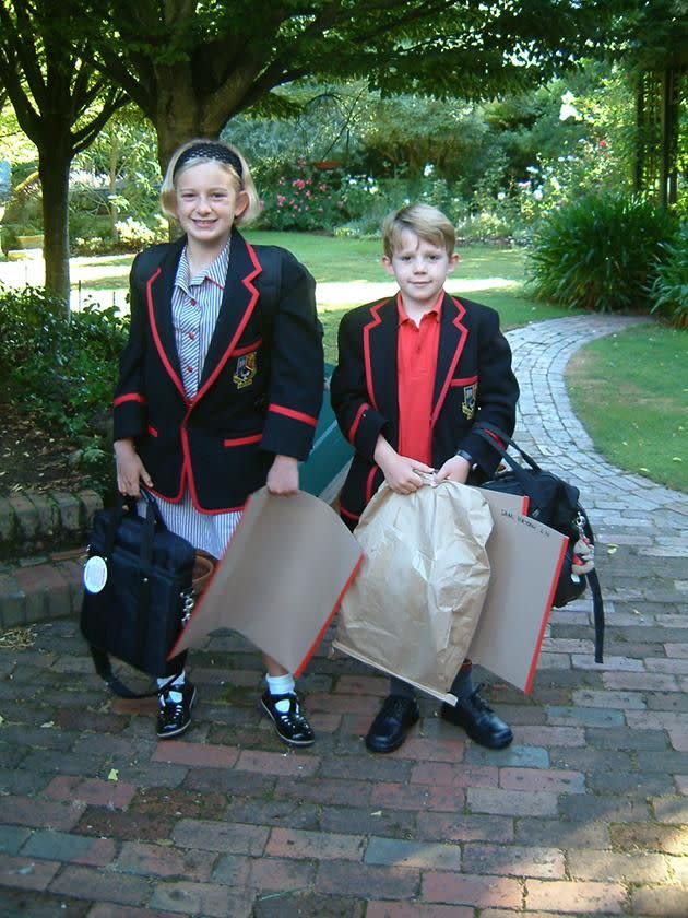 Lisa Hayden's two young children, Gretel and Sam. Photo: Supplied