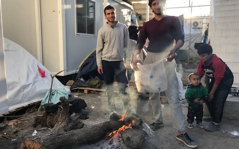 Conditions are squalid inside the overcrowded Moria refugee camp on Lesbos - Credit: Nick Squires