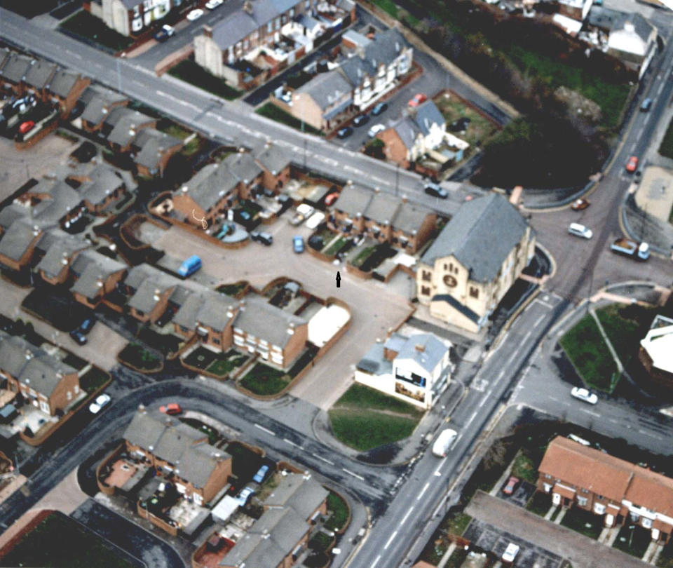 Lindsay Close in Hendon, Sunderland, where Karen Tunmore killed Scott Pritchard. (PA)