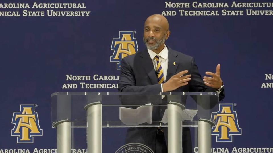 James Martin is introduced Friday, June 21, 2024, as the 13th chancellor of North Carolina A&T State University.