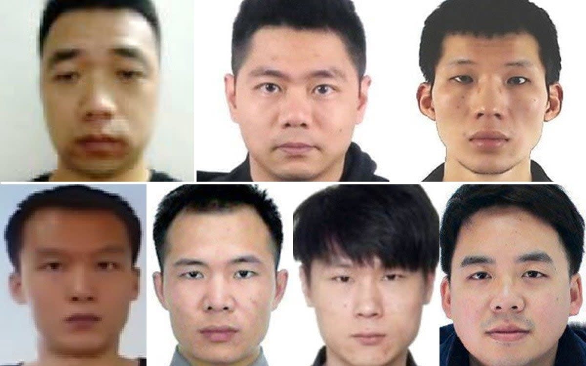 The seven alleged Chinese hackers are wanted on charges of infiltrating the communications of targets in Britain and America