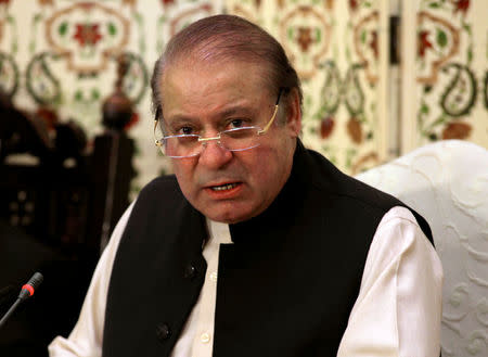 Pakistan's former prime minister Nawaz Sharif speaks during a news conference in Islamabad, Pakistan September 26, 2017. REUTERS/Faisal Mahmood