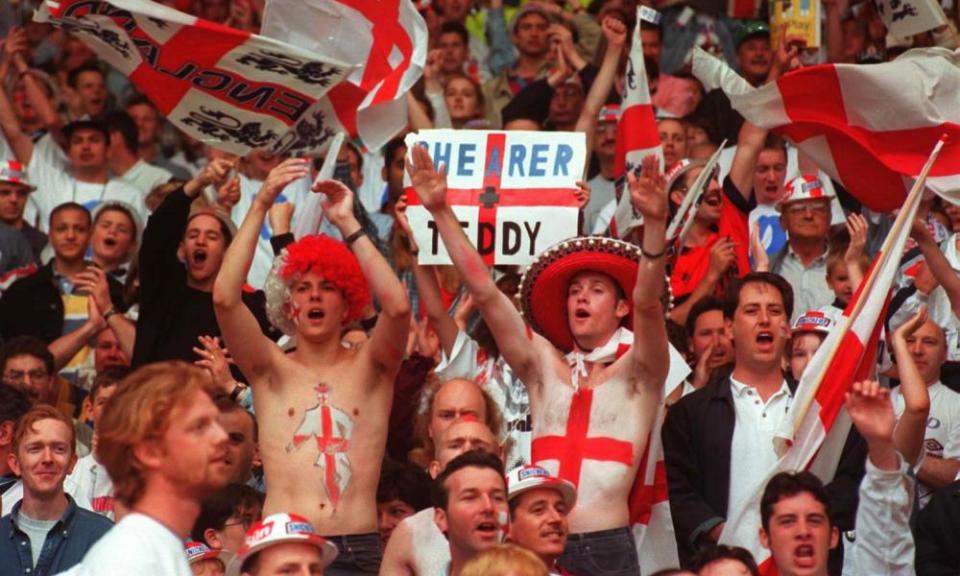 England fans at Wembley in 1996, ‘Britain’s second summer of love’