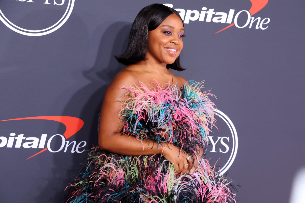 Quinta Brunson took her fashion to a whole new level on Wednesday night for the ESPY Awards in Los Angeles. (Photo by Leon Bennett/Getty Images)