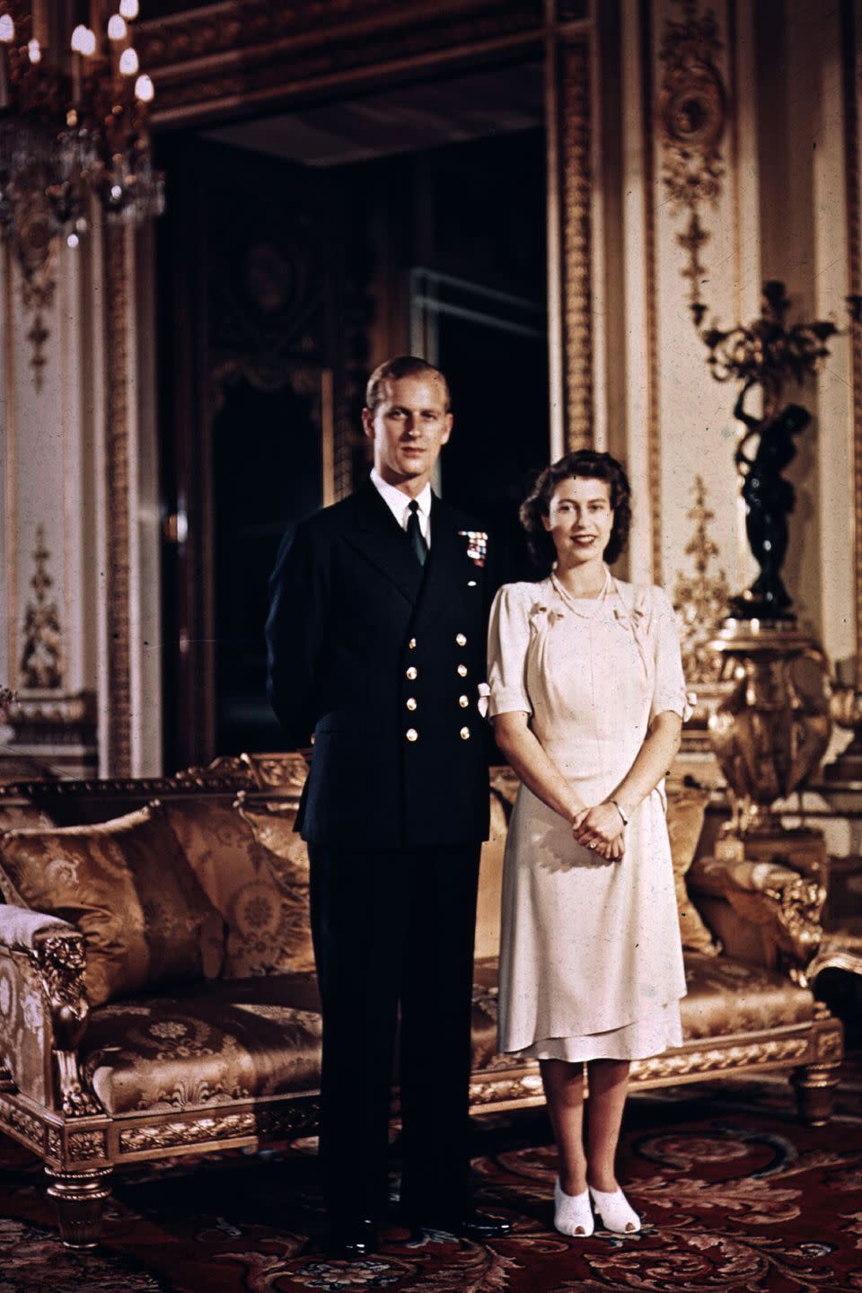 Princess Elizabeth and then-Philip Mountbatten