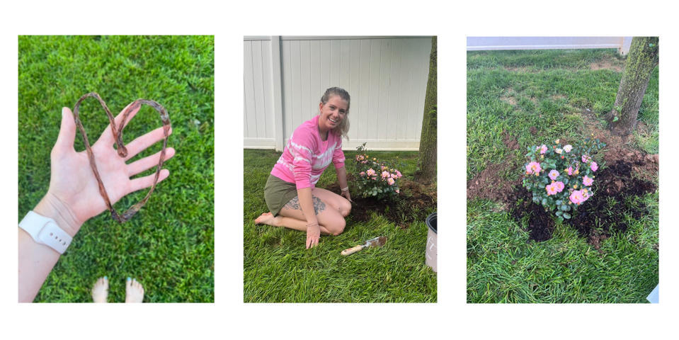 Breanna Powderly buried her daughter's umbilical cord in her backyard. (Courtesy Breanna Powderly)