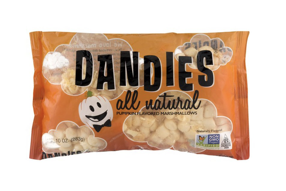 <p><a href="https://go.redirectingat.com?id=74968X1596630&url=https%3A%2F%2Fwww.instacart.com%2Fproducts%2F2888279-dandies-all-natural-pumpkin-flavored-marshmallows-10-0-oz&sref=https%3A%2F%2F" rel="nofollow noopener" target="_blank" data-ylk="slk:Shop Now;elm:context_link;itc:0;sec:content-canvas" class="link ">Shop Now</a></p><p>Dandies All Natural Pumpkin Flavored Marshmallows</p><p>Instacart</p><p>$3.39</p>