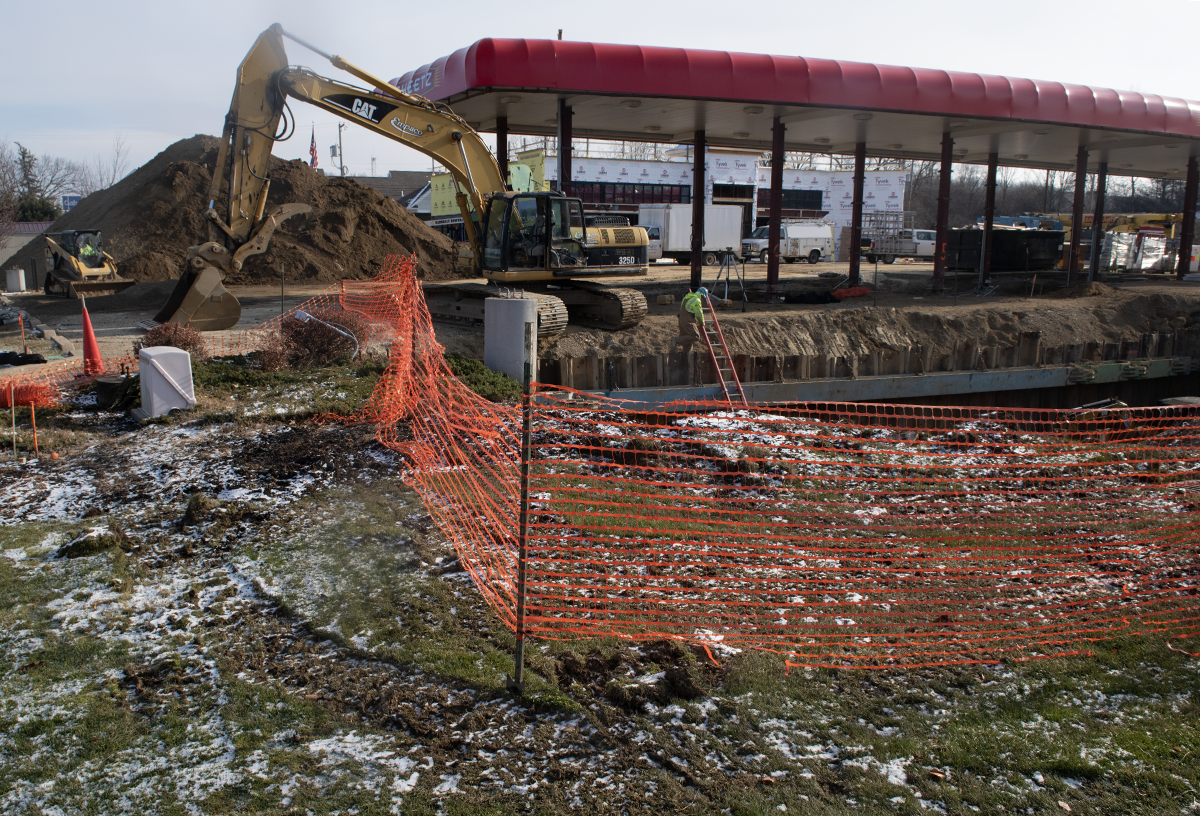 The Sheetz gas station and store on East Main Street in Kent is undergoing renovation.