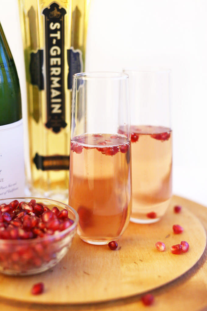 <strong>Get the <a href="http://minimalistbaker.com/st-germain-pomegranate-spritzers/" target="_blank">St. Germain Pomegranate Spritzers recipe</a> from Minimalist Baker</strong>